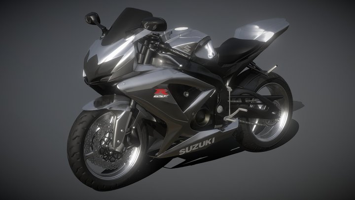 Suzuki gsx 750 Bike 3D Model