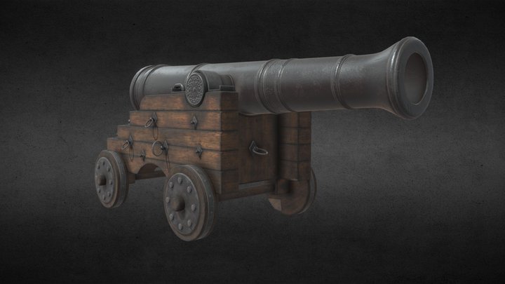 Pirate Cannon 3D Model