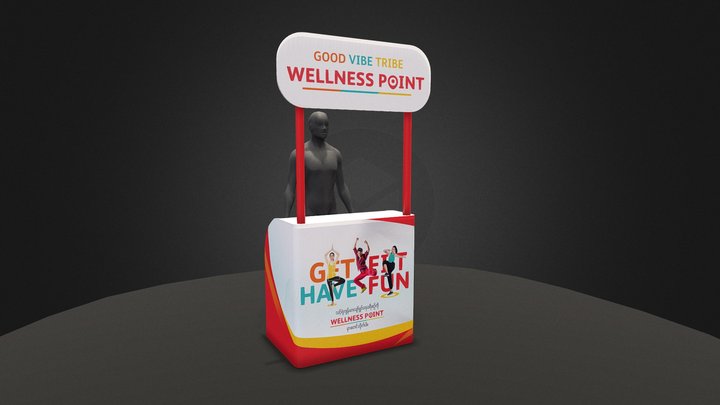 GVT Wellness Point Booth 3D Model