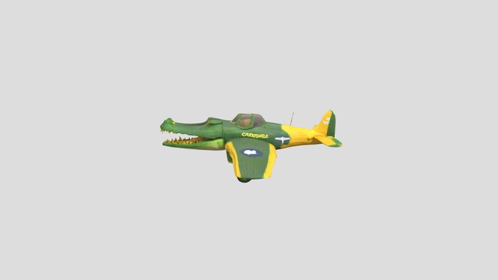 Bombardino crocodilo.obj 3D Model