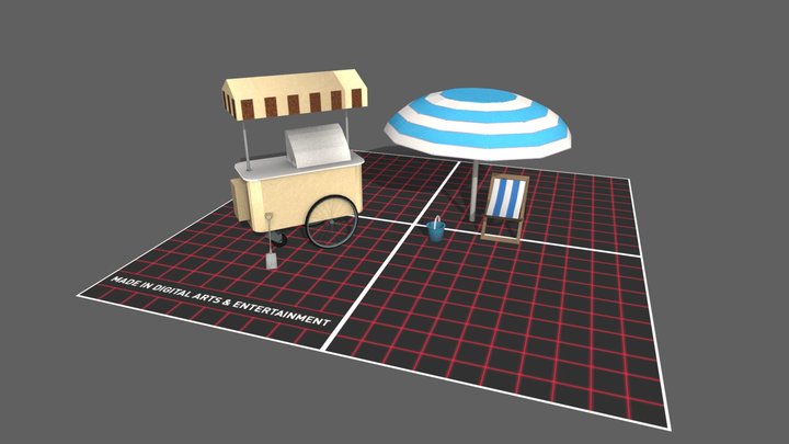 DAE 5 Finished props - By the ocean 3D Model