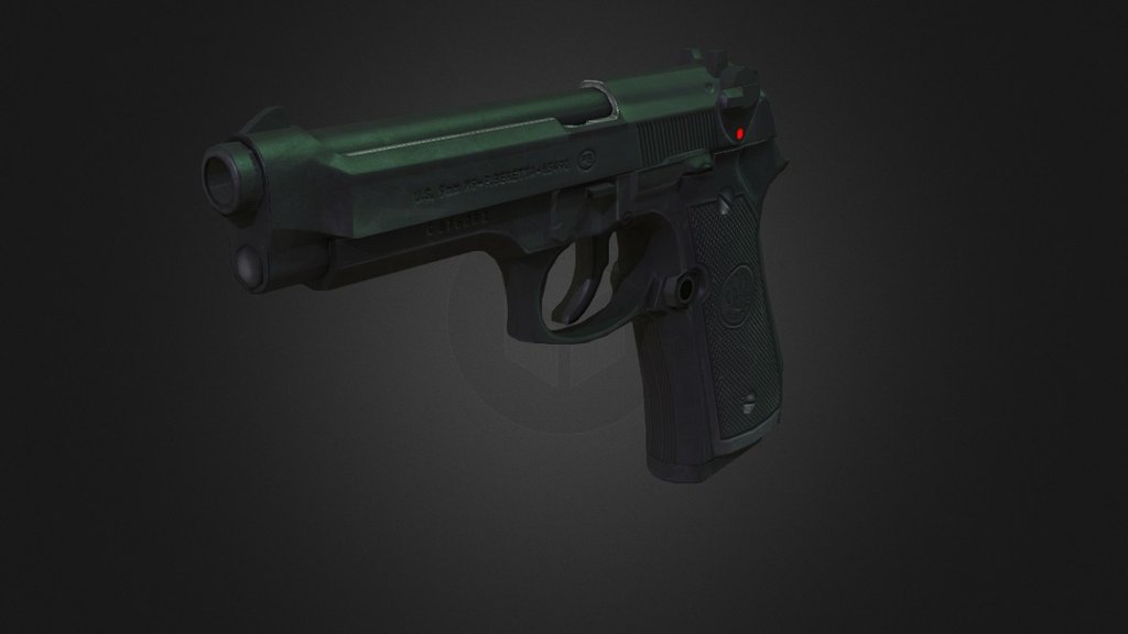 Beretta M9 - 3D model by drawnwithlead [4e8b252] - Sketchfab