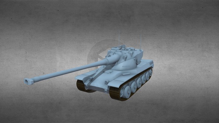 Amx 50 Surbassie 3D Model