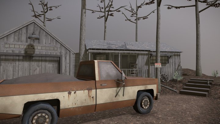DAE Diorama - Forest Loner 3D Model