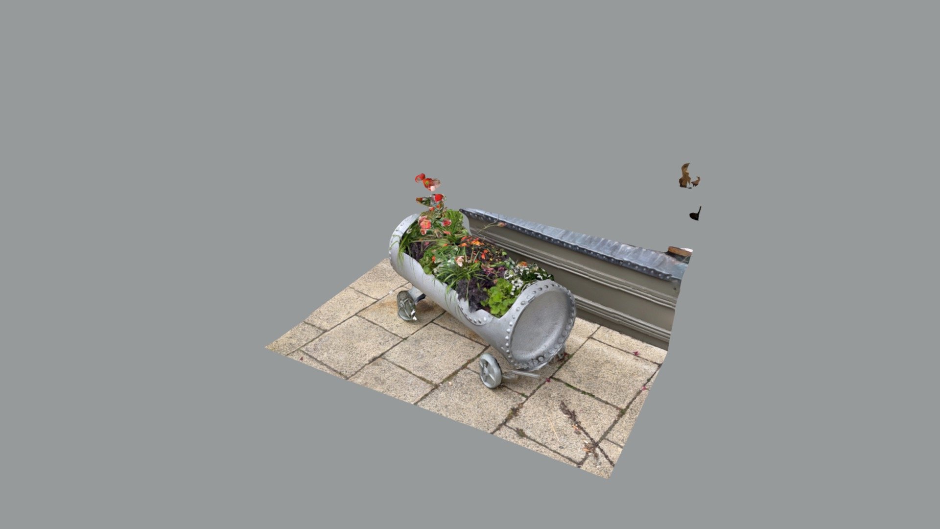 Flower train — Sketchfab embed 3D viewer