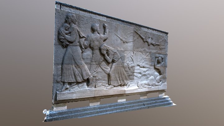 Sowjetisches Ehrenmal - Selected Frieze #2 3D Model