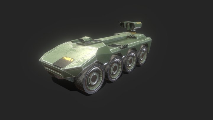 Front Mission 1st Remake - Type10 APC 3D Model