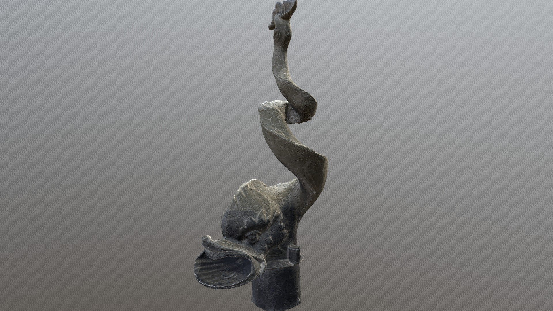 Liestal, bronzene Delfin-Brunnenfigur (Kopie)