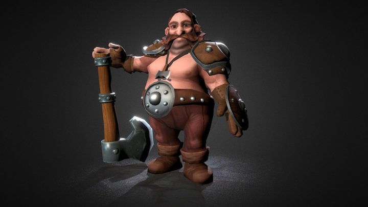 Dwarf Pose 3D Model