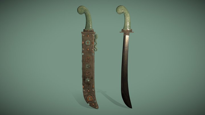 Ceremonial Sword 3D Model