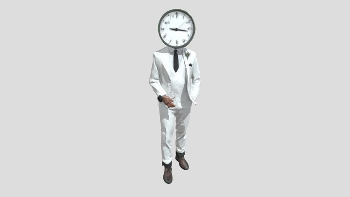 Clock man the timelees 3D Model