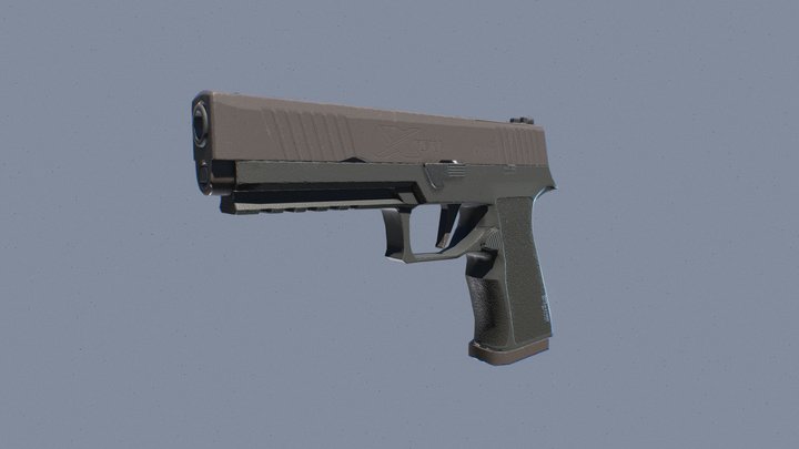 Sig Sauer P320-Xten 3D Model