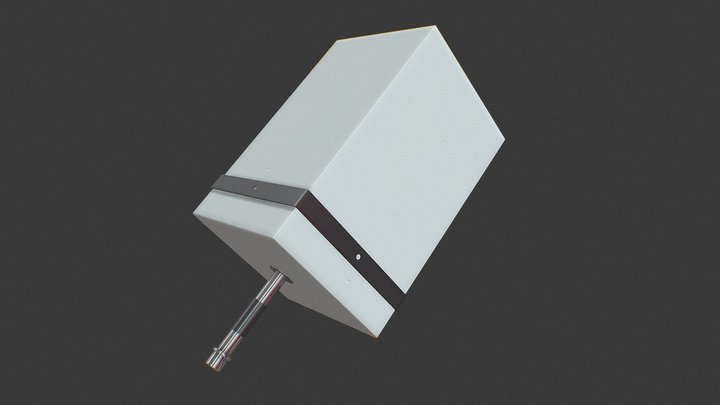 GW系列狭缝型透气砖 3D Model