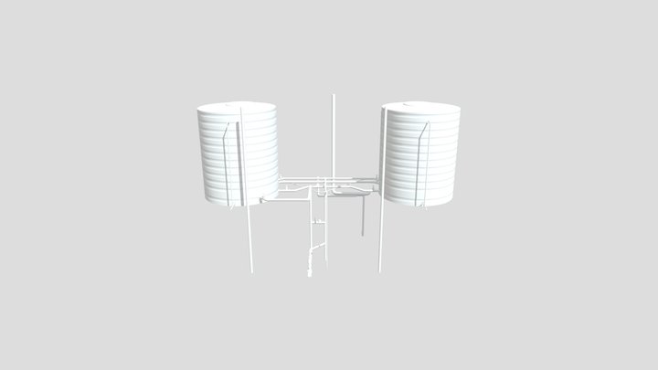 22_a Barrilete e Reservatórios Superiores - Gera 3D Model