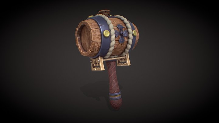 Barrel_hammer 3D Model