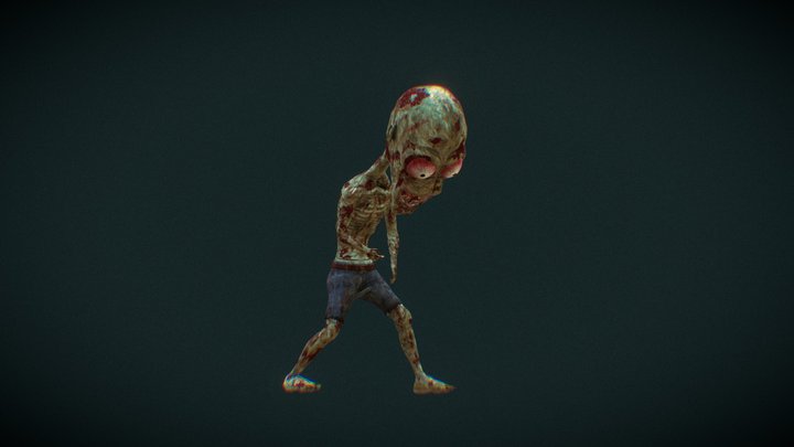 Zombie Fantasy Animated 3D Model