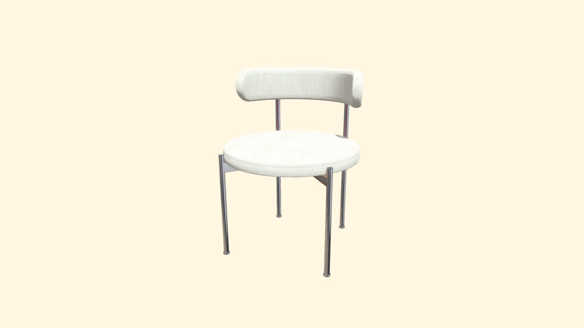 CarlosCasa Mid Century Modern Vanity Chair C0518