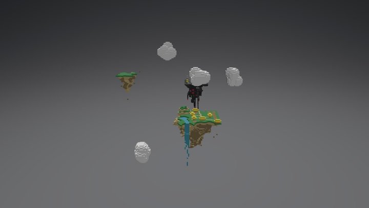 Floating City 3D Model