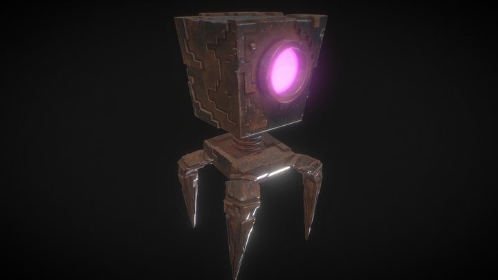Post Apocalyptic Wasteland Robot 3D Model