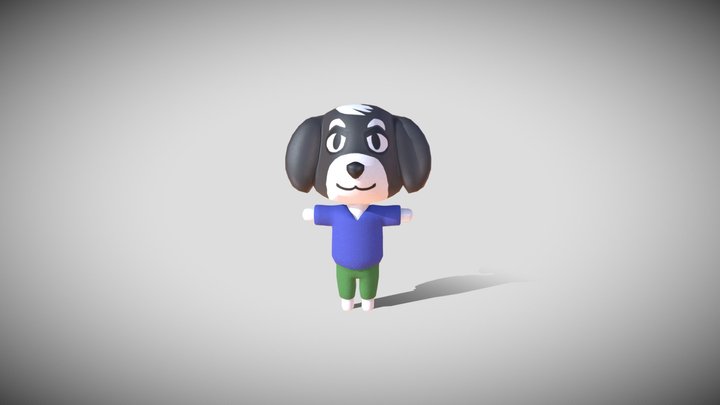 NPC_ Character Animal Crossing style 3d creature 3D Model