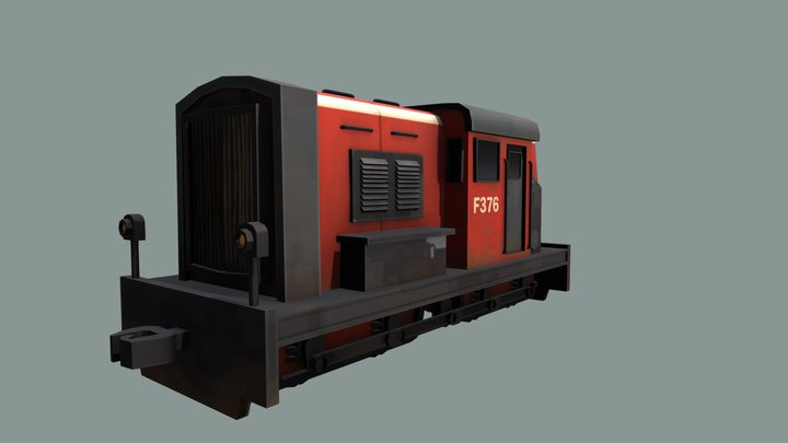 Diesel Train 3D Model