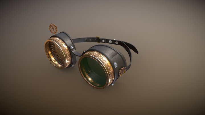 Steam Punk Goggles 3D Model