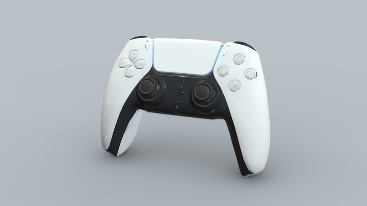 Dual Sense Controller - Playstation 5 3D Model