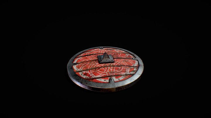 Viking inspired Shield 3D Model