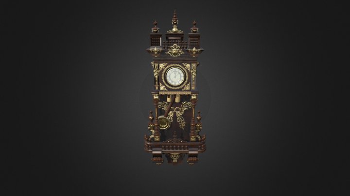 vintage clock 3D Model