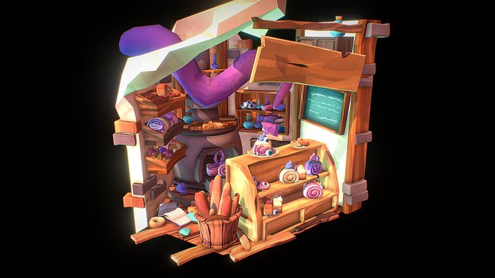 DAE Crib - Monster Bakery 3D Model