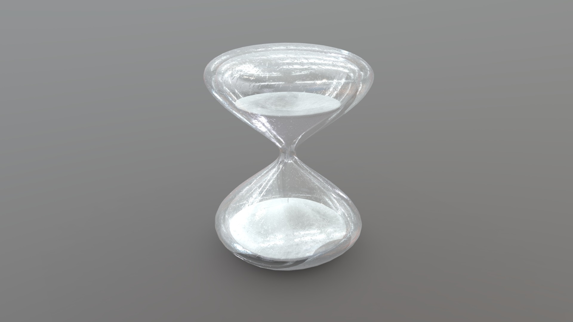 3D model White Sand Hour Glass - This is a 3D model of the White Sand Hour Glass. The 3D model is about a glass of water.