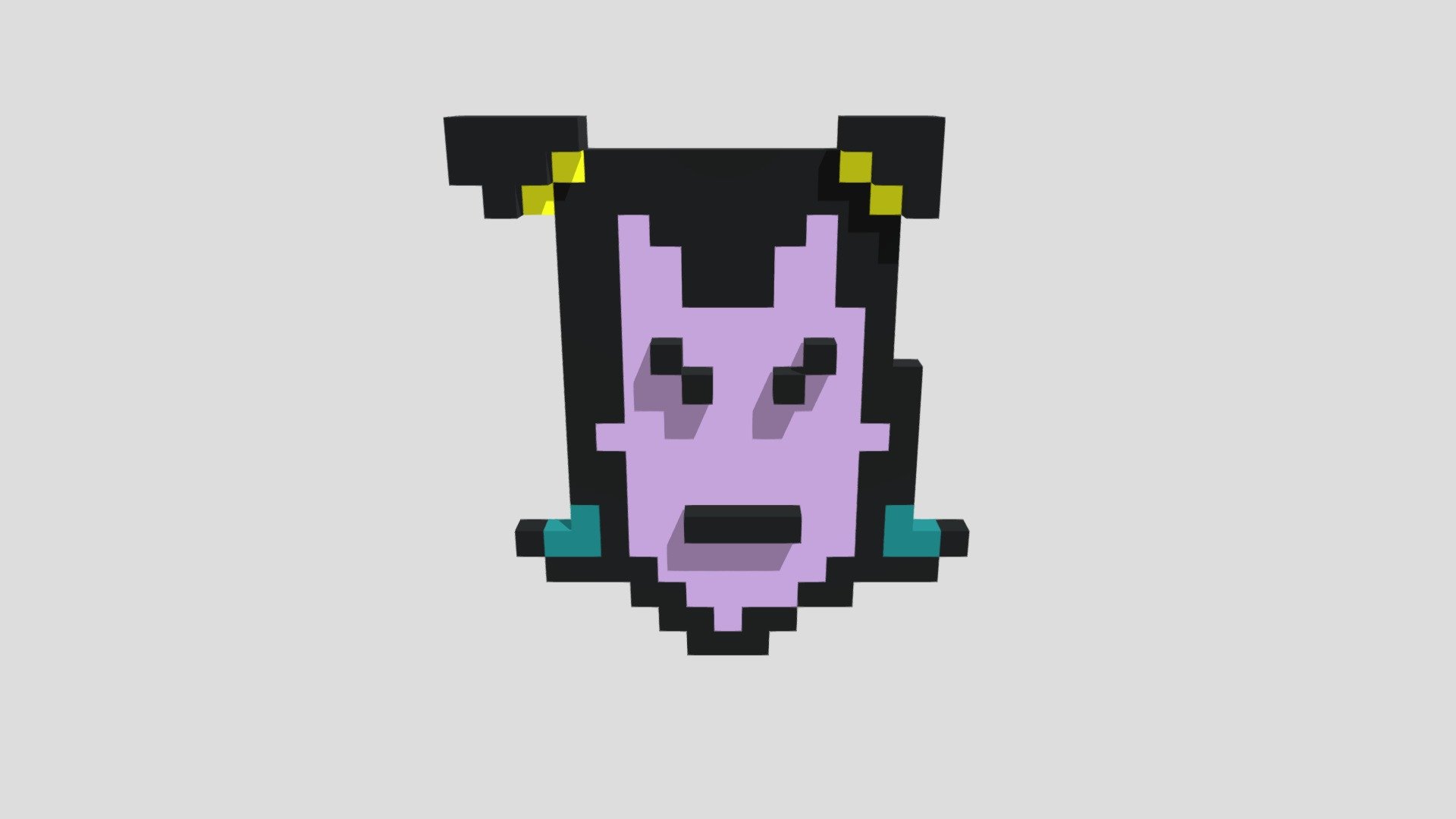 Voxel Naomi — Sketchfab embed 3D viewer
