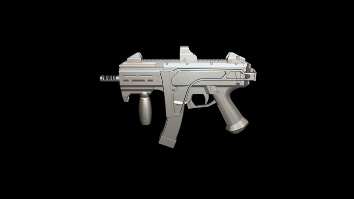 RSA-EVO Machine gun 3D Model