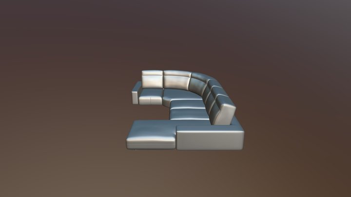Sofa-2(.blend ver) 3D Model