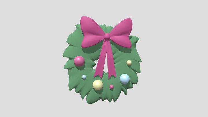 Christmas Wreath – Modello 3D gratuito STL