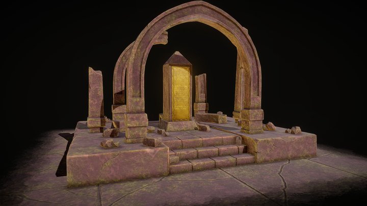 Ancient structure ruins 3D Model