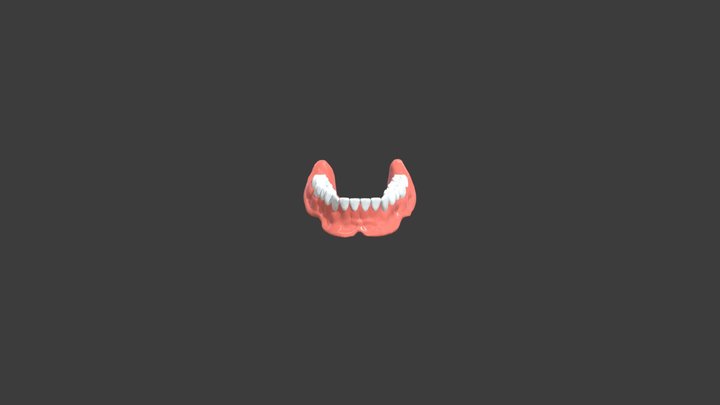Mandibular denture 3D Model