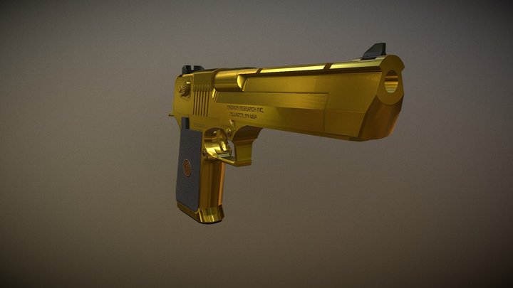 Desert Eagle Gold 3D Model