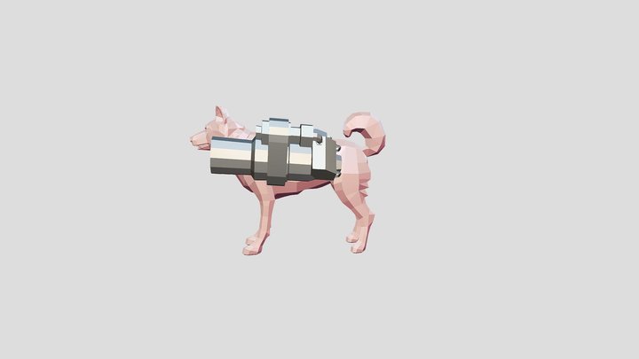 Unity_SK_Animals_Dog_Shiba_Collar_01 3D Model