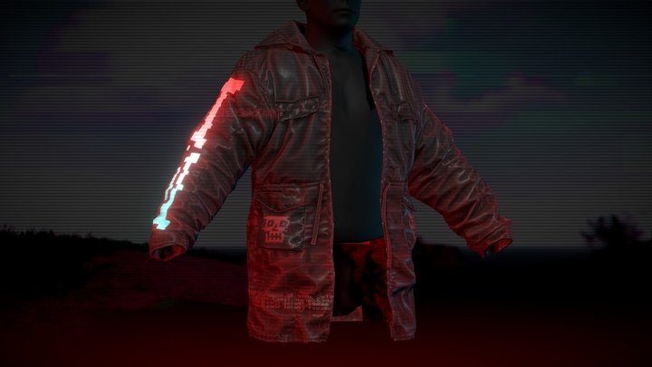 Corrupted Jacket 3D Model