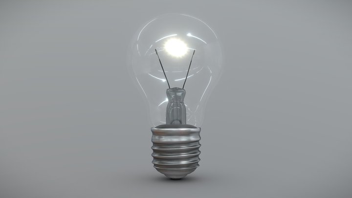 A Light Bulb 3D Model
