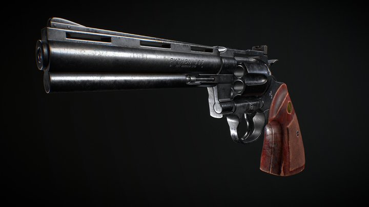 Colth .357 Magnum 3D Model
