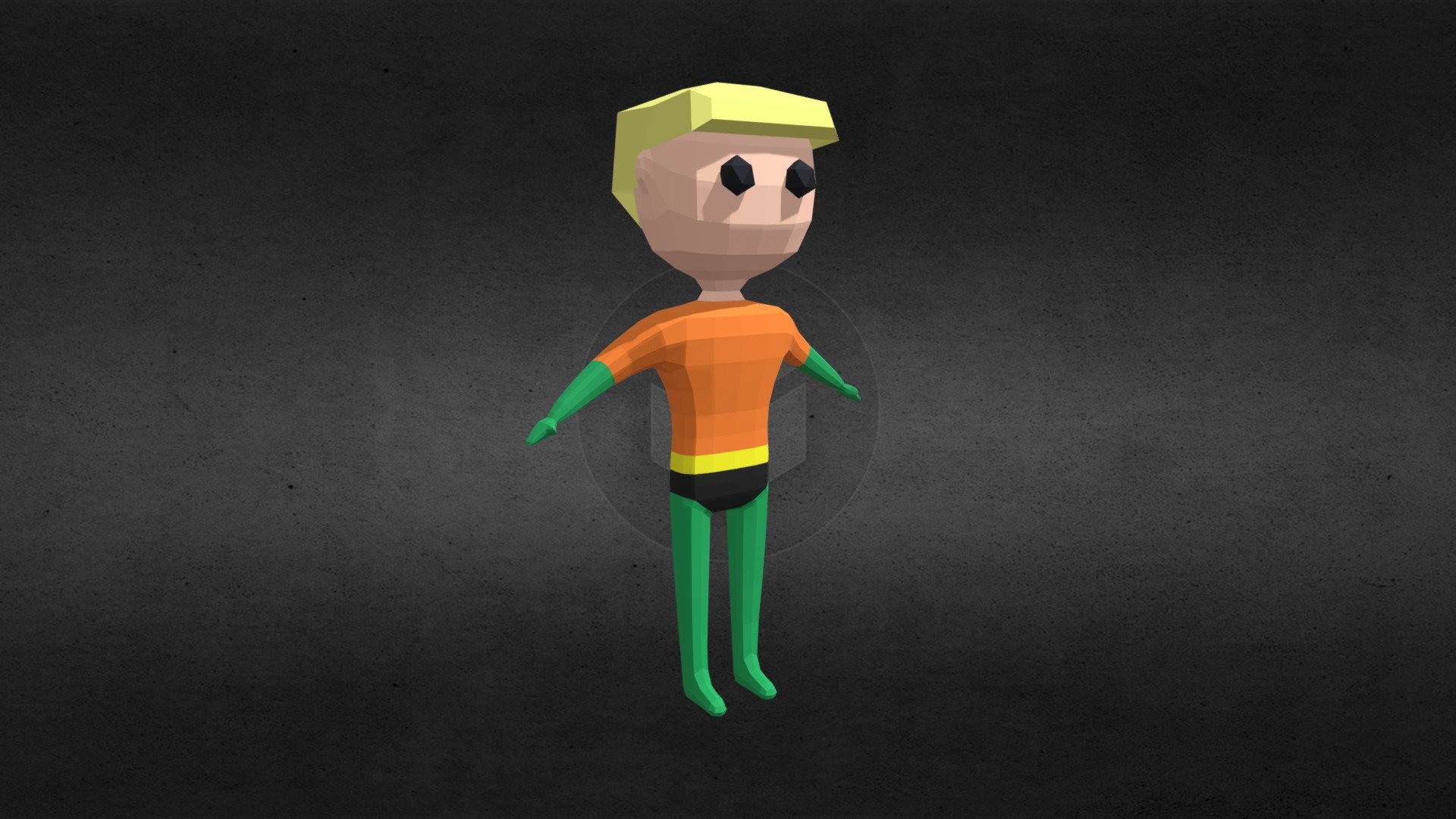 Low Poly Character - Aquaman