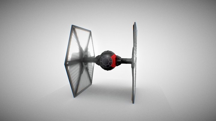 First Order Tie Fighter 3D Model