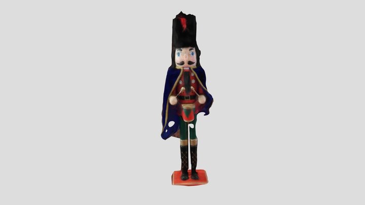 Nutcracker Drummer 3D Model