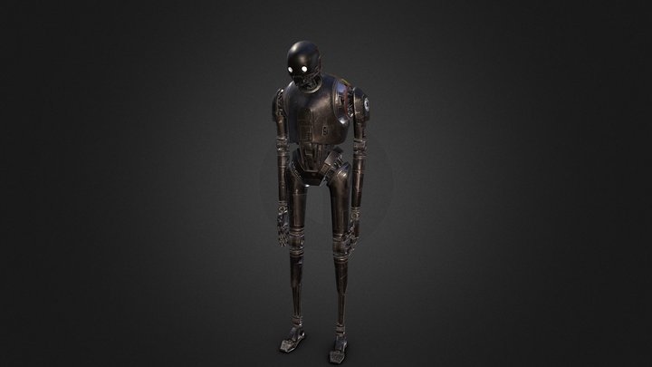 K-2SO Model -Rigged and Textured 3D Model
