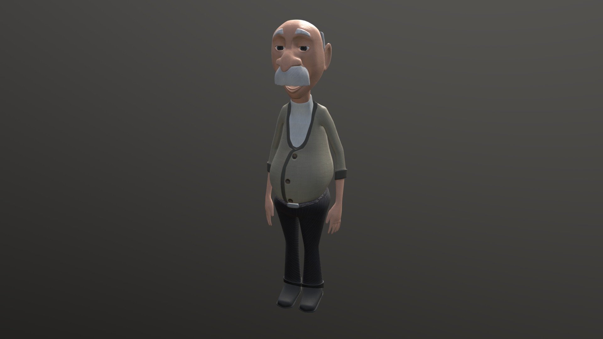 Oldman - 3d Model By Ariefdirgakusuma [4ea9c99] - Sketchfab