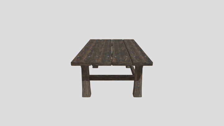 Medieval Table 1 3D Model