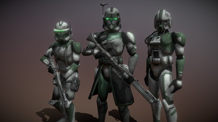 Soldiers of the 41st Elite Corps 3D Model