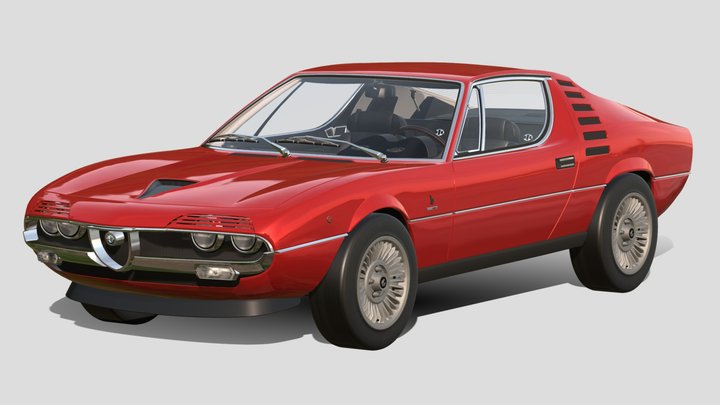 1970 Alfa Romeo Montreal – Modello 3D gratuito STL